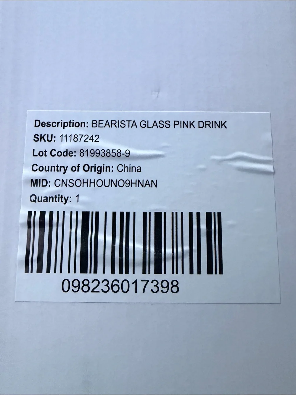 Limited Edition - Starbucks Bearista Cup